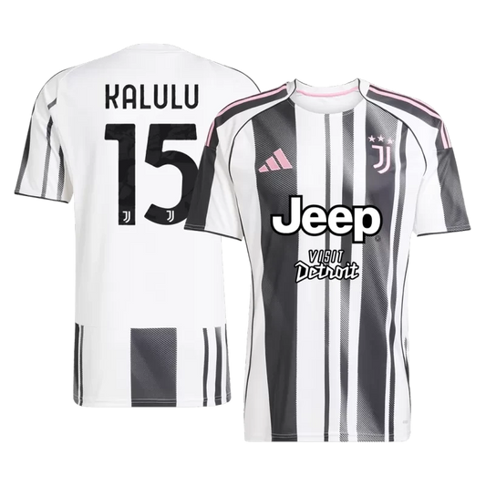KALULU #15 Juventus Home Soccer Jersey 2025/26 Top Koszulki Pilka Sklep