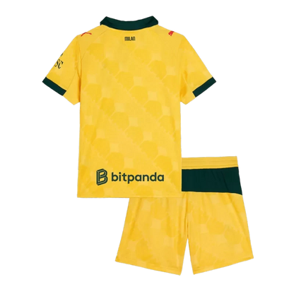 Trzeci wyjazdowy zestaw piłkarski dla dzieci AC Milan (koszulka + spodenki) 2025/26 Top Koszulki Pilka Sklep