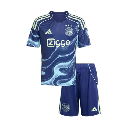 Kid's Ajax Away Soccer Jersey Kit (Jersey+Shorts) 2025/26 Top Koszulki Pilka Sklep
