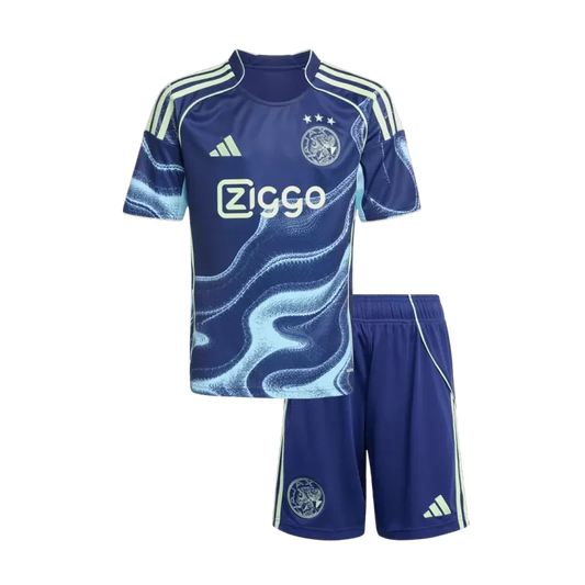 Kid's Ajax Away Soccer Jersey Kit (Jersey+Shorts) 2025/26 Top Koszulki Pilka Sklep