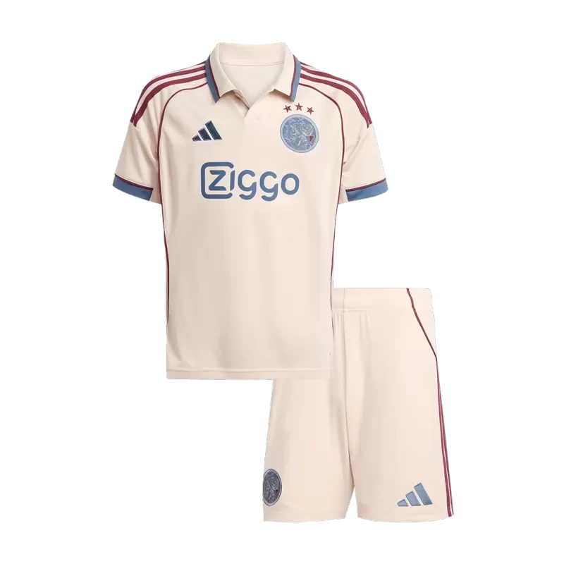 Kid's Ajax Third Away Soccer Jersey Kit (Jersey+Shorts) 2025/26 Top Koszulki Pilka Sklep