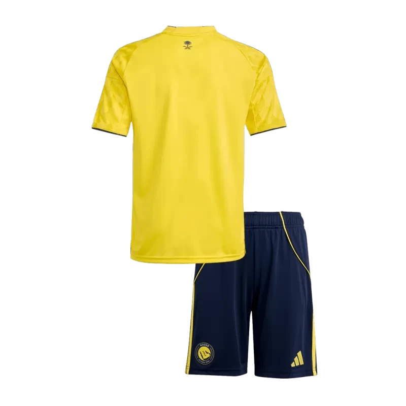 Kid's Al Nassr Home Soccer Jersey Kit(Jersey+Shorts) 2025/26 Top Koszulki Pilka Sklep