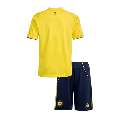 Kid's Al Nassr Home Soccer Jersey Kit(Jersey+Shorts) 2025/26 Top Koszulki Pilka Sklep