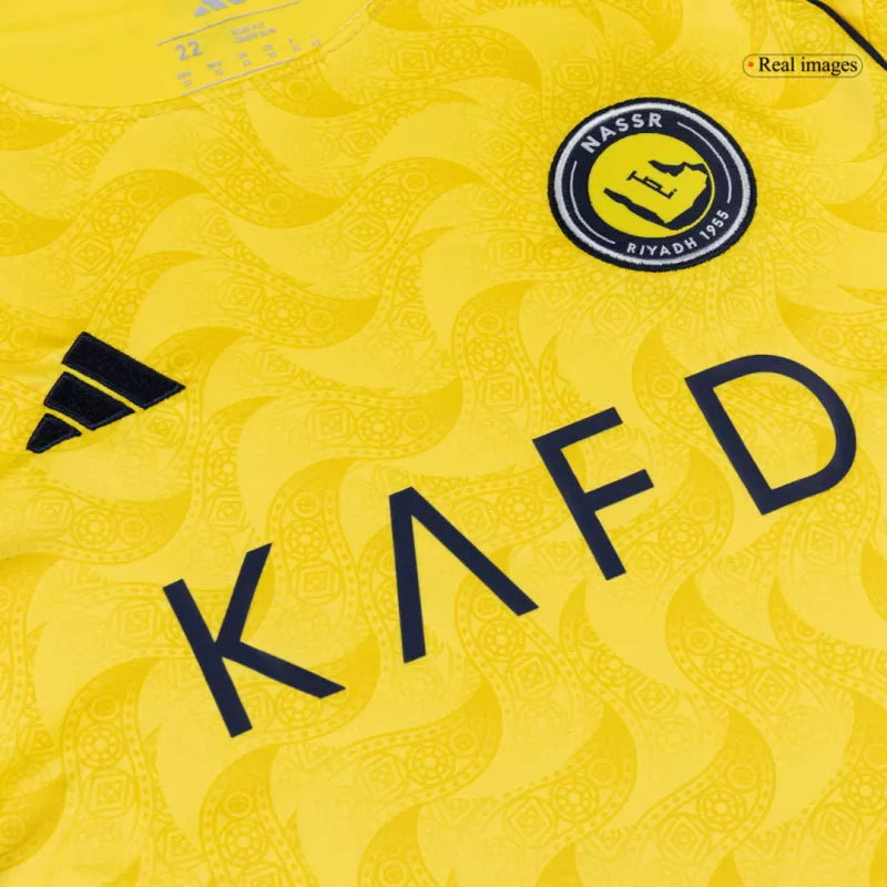 Kid's Al Nassr Home Soccer Jersey Kit(Jersey+Shorts) 2025/26 Top Koszulki Pilka Sklep