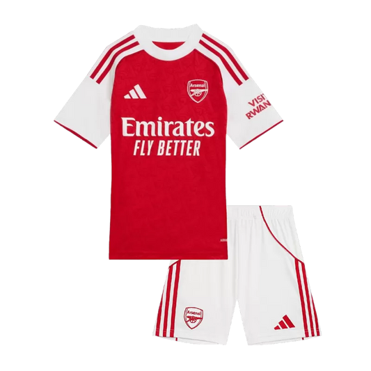 Kid's Arsenal Home Soccer Jersey Kit(Jersey+Shorts) 2025/26