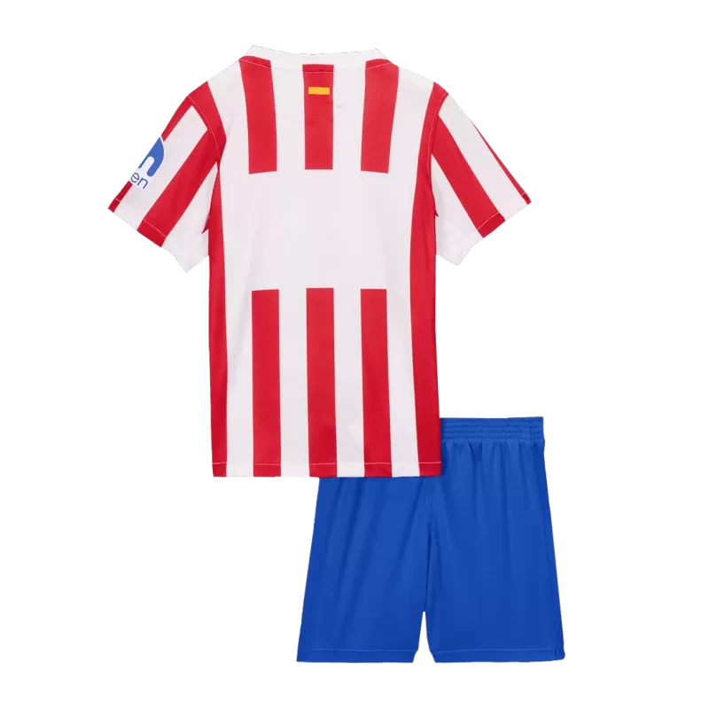 Kid's Atletico Madrid Home Soccer Jersey Kit(Jersey+Shorts) 2025/26 Top Koszulki Pilka Sklep