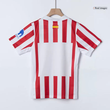 Kid's Atletico Madrid Home Soccer Jersey Kit(Jersey+Shorts) 2025/26 Top Koszulki Pilka Sklep