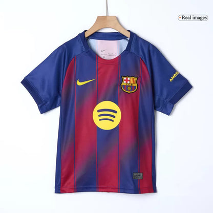 Kid‘s Barcelona Home Soccer Jerseys (Jersey+Short+Socks) Kit 2025/26 Top Koszulki Pilka Sklep