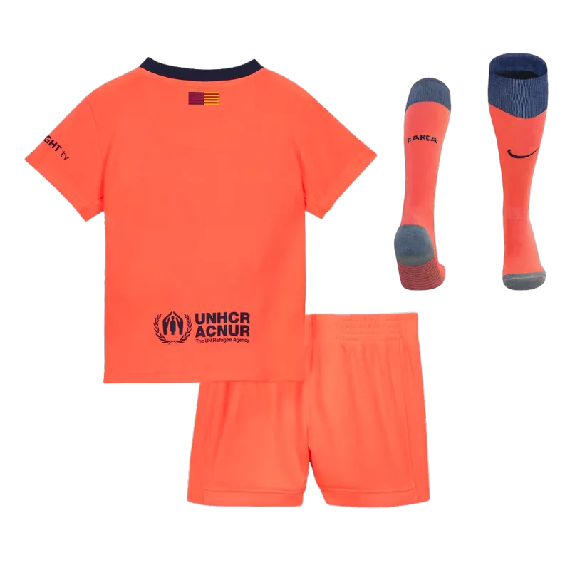 Kid‘s Barcelona Third Away Soccer Jerseys (Jersey+Short+Socks) Kit 2025/26 Top Koszulki Pilka Sklep