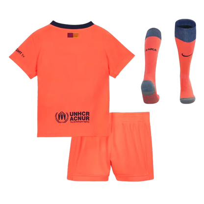 Kid‘s Barcelona Third Away Soccer Jerseys (Jersey+Short+Socks) Kit 2025/26 Top Koszulki Pilka Sklep