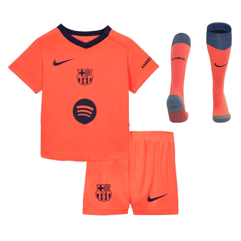Kid‘s Barcelona Third Away Soccer Jerseys (Jersey+Short+Socks) Kit 2025/26 Top Koszulki Pilka Sklep