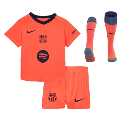 Kid‘s Barcelona Third Away Soccer Jerseys (Jersey+Short+Socks) Kit 2025/26 Top Koszulki Pilka Sklep