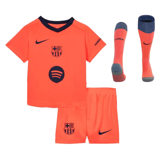 Kid‘s Barcelona Third Away Soccer Jerseys (Jersey+Short+Socks) Kit 2025/26 Top Koszulki Pilka Sklep