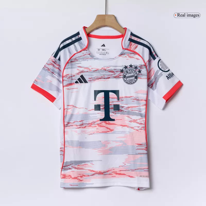 Kid's Bayern Munich Away Soccer Jersey Kit(Jersey+Shorts) 2025/26 Top Koszulki Pilka Sklep