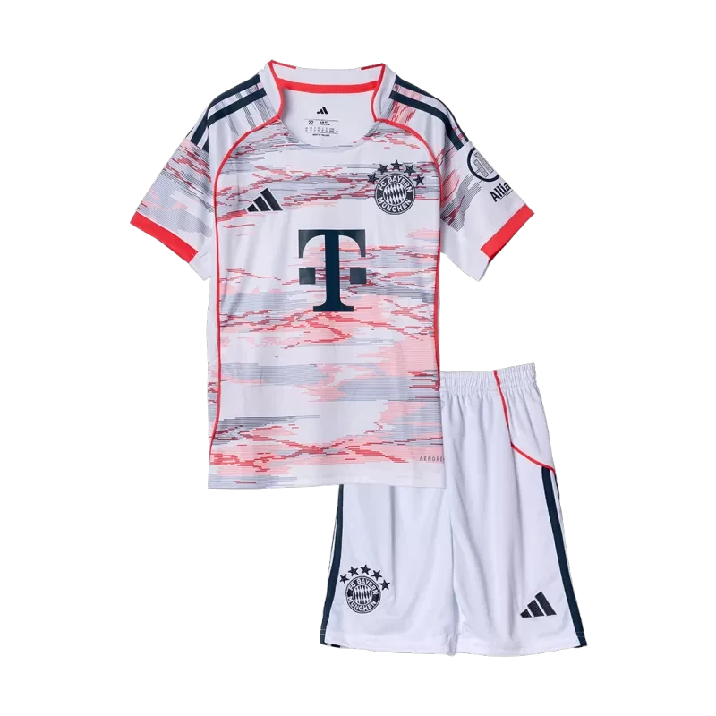 Kid's Bayern Munich Away Soccer Jersey Kit(Jersey+Shorts) 2025/26 Top Koszulki Pilka Sklep