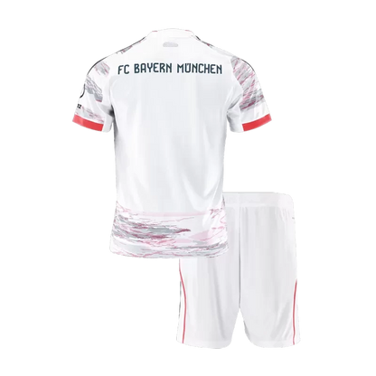 Kid's Bayern Munich Away Soccer Jersey Kit(Jersey+Shorts) 2025/26 Top Koszulki Pilka Sklep