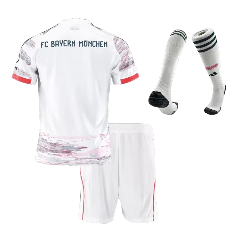 Kid's Bayern Munich Away Soccer Jersey Kit(Jersey+Shorts+Socks) 2025/26 Top Koszulki Pilka Sklep