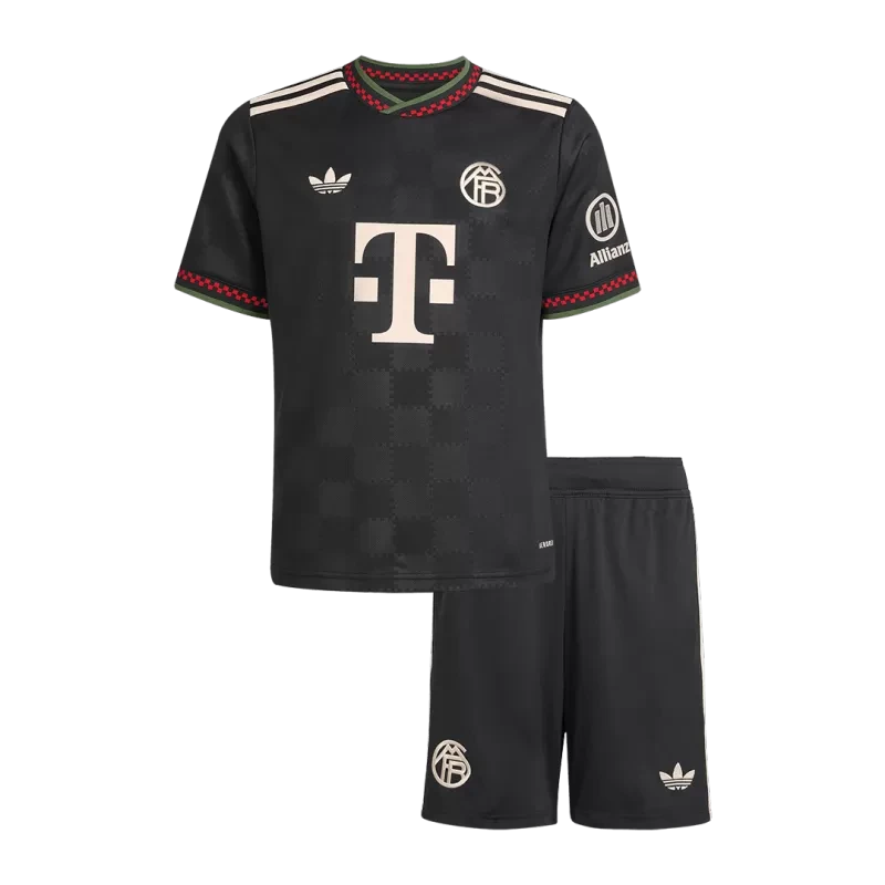 Kid's Bayern Munich Third Away Soccer Jersey Kit(Jersey+Shorts) 2025/26 Top Koszulki Pilka Sklep