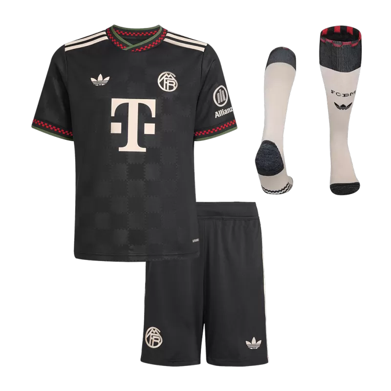 Kid's Bayern Munich Third Away Soccer Jersey Kit(Jersey+Shorts+Socks) 2025/26