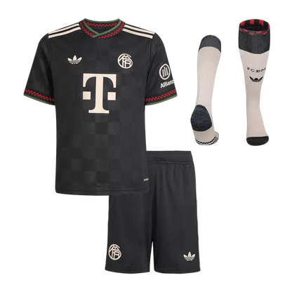 Kid's Bayern Munich Third Away Soccer Jersey Kit(Jersey+Shorts+Socks) 2025/26