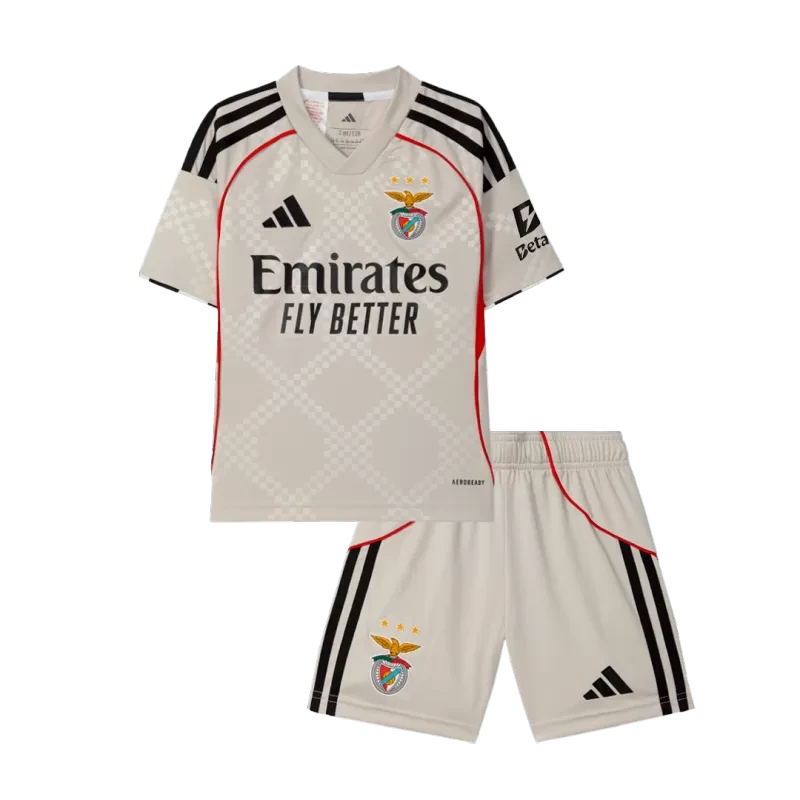 Kid's Benfica Away Soccer Jersey Kit(Jersey+Shorts) 2025/26 Top Koszulki Pilka Sklep