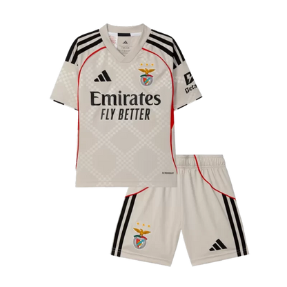 Kid's Benfica Away Soccer Jersey Kit(Jersey+Shorts) 2025/26 Top Koszulki Pilka Sklep