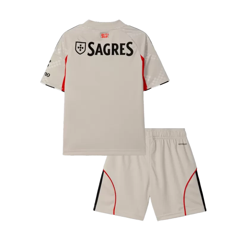 Kid's Benfica Away Soccer Jersey Kit(Jersey+Shorts) 2025/26 Top Koszulki Pilka Sklep