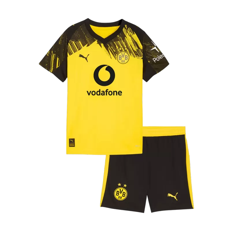 Kid's Borussia Dortmund Home Soccer Jersey Kit (Jersey+Shorts) 2025/26