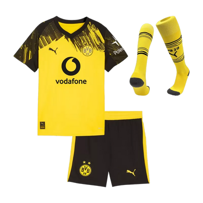 Kid's Borussia Dortmund Home Soccer Jersey Kit (Jersey+Shorts+Socks) 2025/26