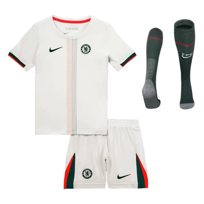 Kid's Chelsea Away Soccer Jersey Kit(Jersey+Shorts+Socks) 2025/26 Top Koszulki Pilka Sklep