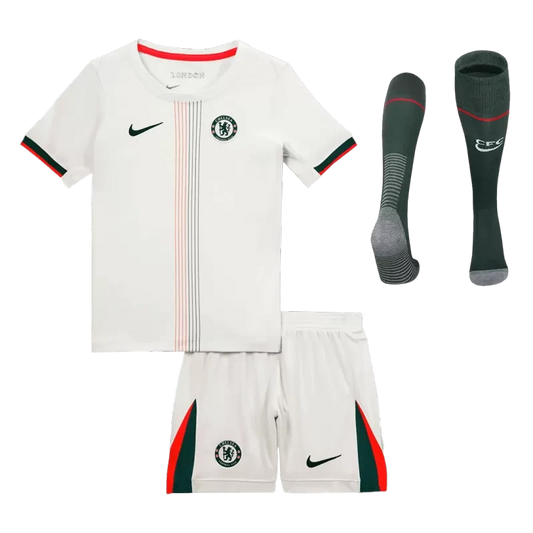 Kid's Chelsea Away Soccer Jersey Kit(Jersey+Shorts+Socks) 2025/26 Top Koszulki Pilka Sklep