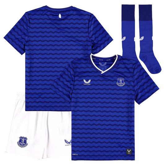Kid's Everton Home Soccer Jersey Kit(Jersey+Shorts+Socks) 2025/26 Top Koszulki Pilka Sklep