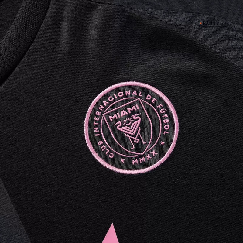 Tani dziecięcy zestaw wyjazdowych koszulek piłkarskich Inter Miami CF (koszulka + spodenki) 2025 Top Koszulki Pilka Sklep