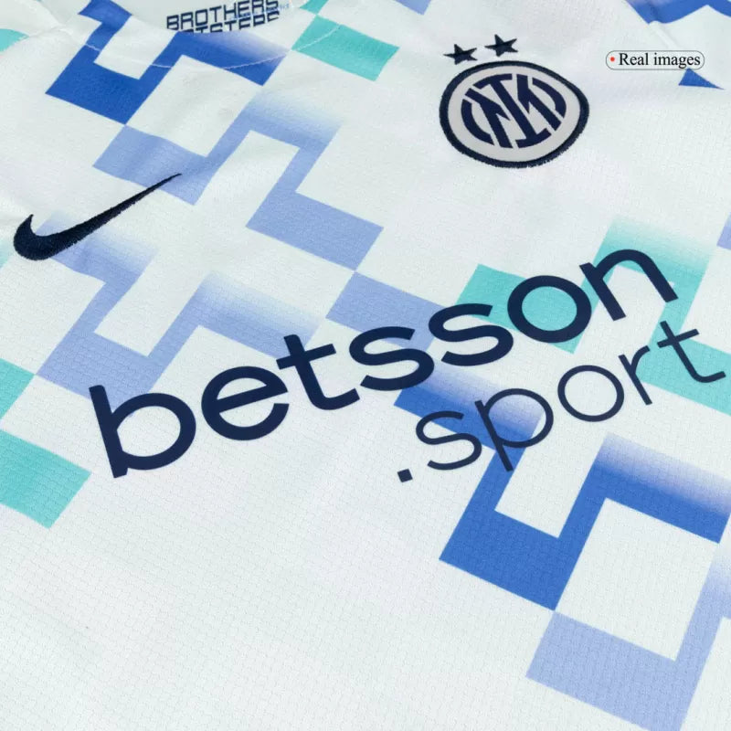 Kid's Inter Milan Away Soccer Jersey Kit(Jersey+Shorts) 2025/26 Top Koszulki Pilka Sklep