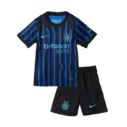 Kid's Inter Milan Home Soccer Jersey Kit(Jersey+Shorts) 2025/26 Top Koszulki Pilka Sklep