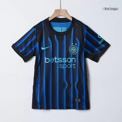 Kid's Inter Milan Home Soccer Jersey Kit(Jersey+Shorts+Socks) 2025/26 Top Koszulki Pilka Sklep