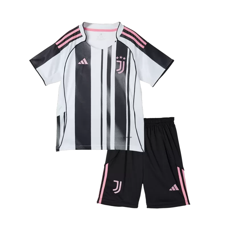 Kid's Juventus Home Soccer Jersey Kit(Jersey+Shorts) 2025/26 Top Koszulki Pilka Sklep