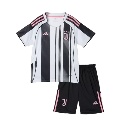 Kid's Juventus Home Soccer Jersey Kit(Jersey+Shorts) 2025/26 Top Koszulki Pilka Sklep