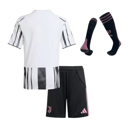 Kid's Juventus Home Soccer Jersey Kit(Jersey+Shorts+Socks) 2025/26 Top Koszulki Pilka Sklep