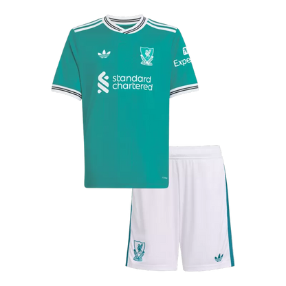 Kid's Liverpool Third Away Soccer Jersey 2025/26 (Jersey+Shorts) Top Koszulki Pilka Sklep