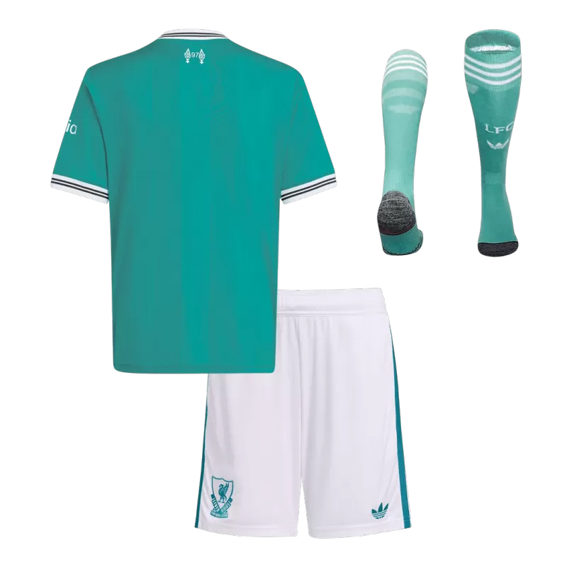 Kid's Liverpool Third Away Soccer Jersey 2025/26 (Jersey+Shorts+Socks) Top Koszulki Pilka Sklep