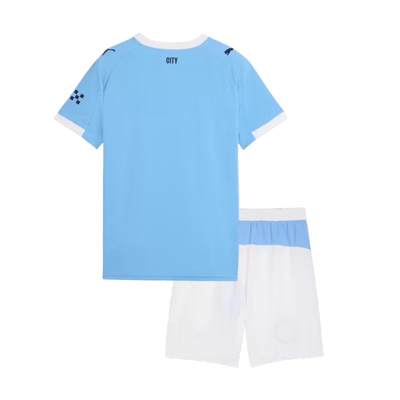 Kid's Manchester City Home Soccer Jersey Kit(Jersey+Shorts) 2025/26 Top Koszulki Pilka Sklep