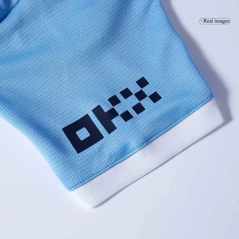 Kid's Manchester City Home Soccer Jersey Kit(Jersey+Shorts) 2025/26 Top Koszulki Pilka Sklep