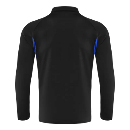 Zestaw Treningowy Dziecięcy Manchester United 1/4 Zip (Kurtka + Spodnie) 2025/26 – Czarny Top Koszulki Pilka Sklep