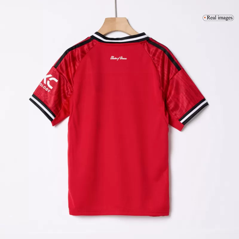 Kid's Manchester United Home Soccer Jersey Kit(Jersey+Shorts) 2025/26 Top Koszulki Pilka Sklep