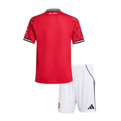 Kid's Manchester United Home Soccer Jersey Kit(Jersey+Shorts) 2025/26 Top Koszulki Pilka Sklep