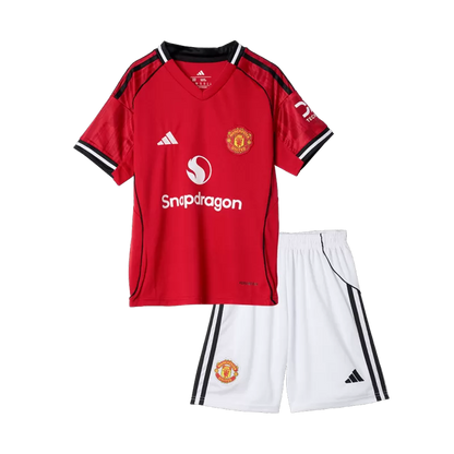 Kid's Manchester United Home Soccer Jersey Kit(Jersey+Shorts) 2025/26 Top Koszulki Pilka Sklep