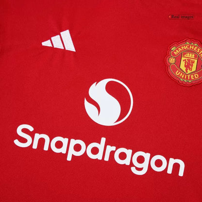 Kid's Manchester United Home Soccer Jersey Kit(Jersey+Shorts) 2025/26 Top Koszulki Pilka Sklep