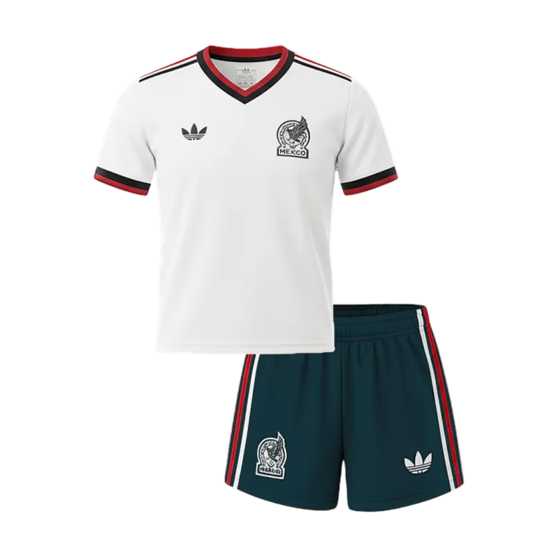 Kid's Mexico Away Jerseys Kit(Jersey+Shorts) 2026 Top Koszulki Pilka Sklep