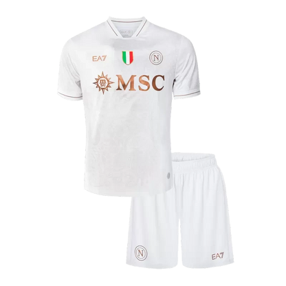 Kid's Napoli Away Soccer Jersey Kit (Jersey+Shorts) 2025/26 Top Koszulki Pilka Sklep
